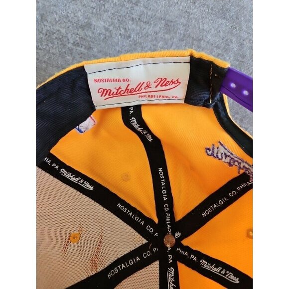 Mitchell & Ness LA Lakers Snapback Cap Hat NBA Hardwood Classics Adjustable OS - Picture 13 of 16